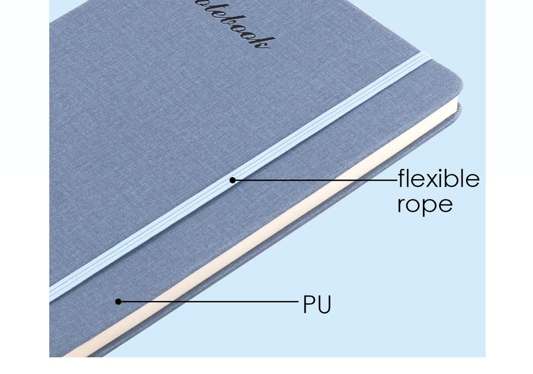 Foska Stationery A5 B5 Journal PU Note Book with Rope
