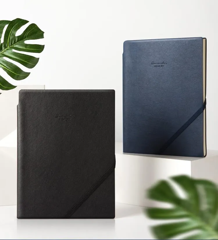 Hardcover Waterproof Leather Notebook 25K Notebook Deli 22215