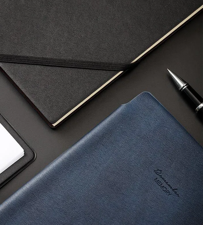 Hardcover Waterproof Leather Notebook 25K Notebook Deli 22215