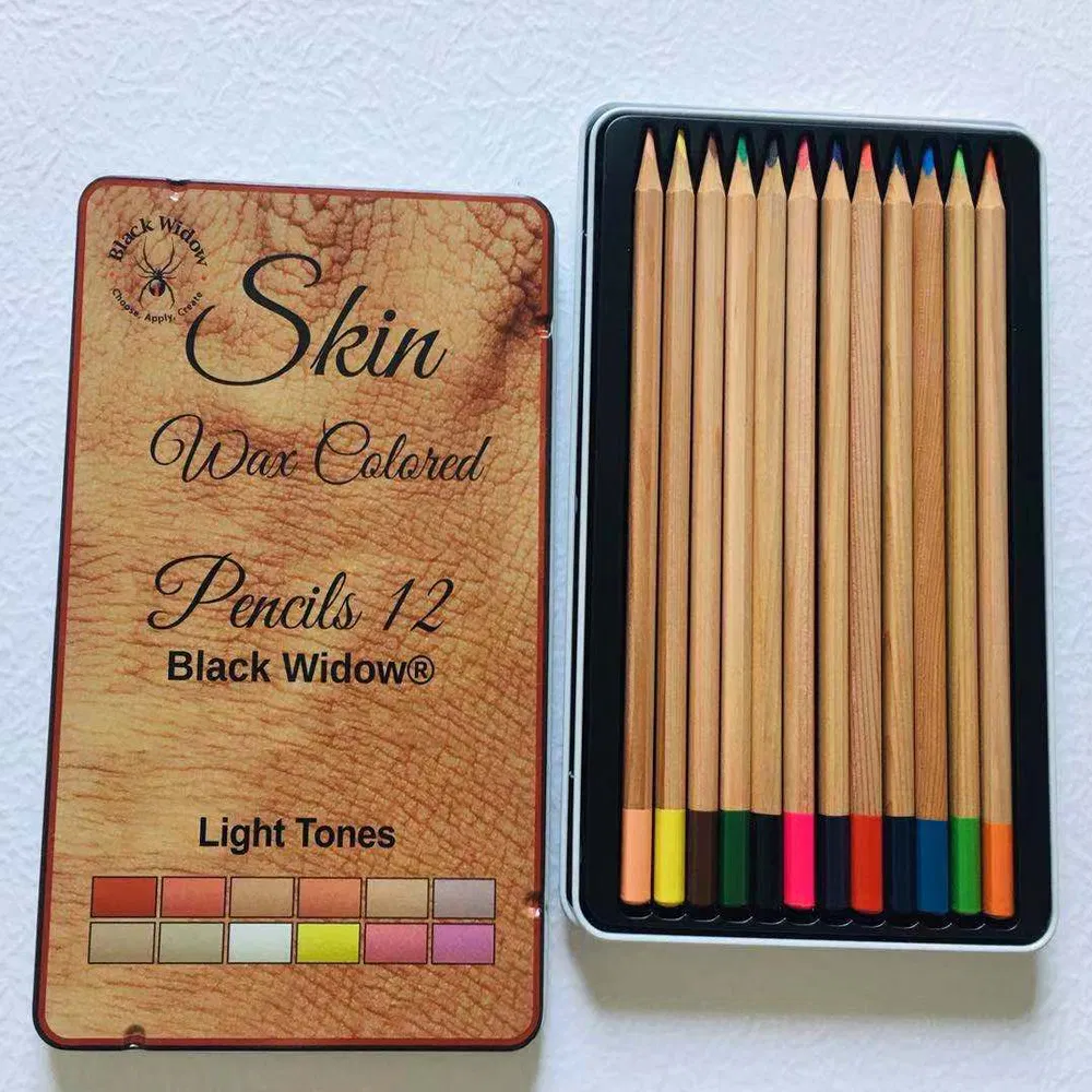 High Quality 12 Colors Wood Hb 7inch Color Pencils with Tin Box