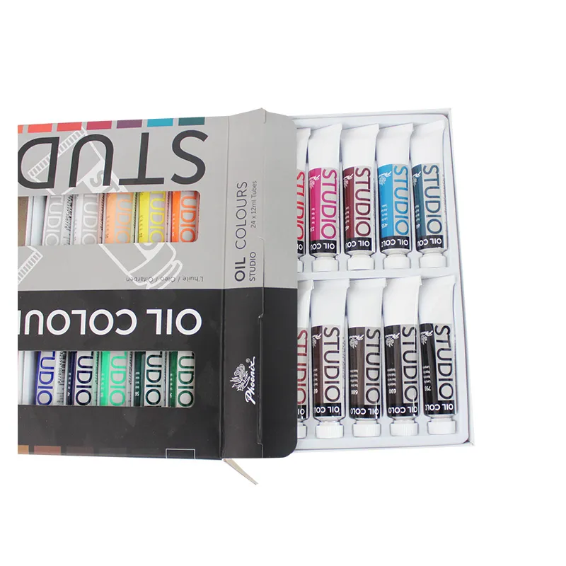 High Quality 12ml 12/18/24/36/48colors Oil Paint Professional Artist Oil Paint