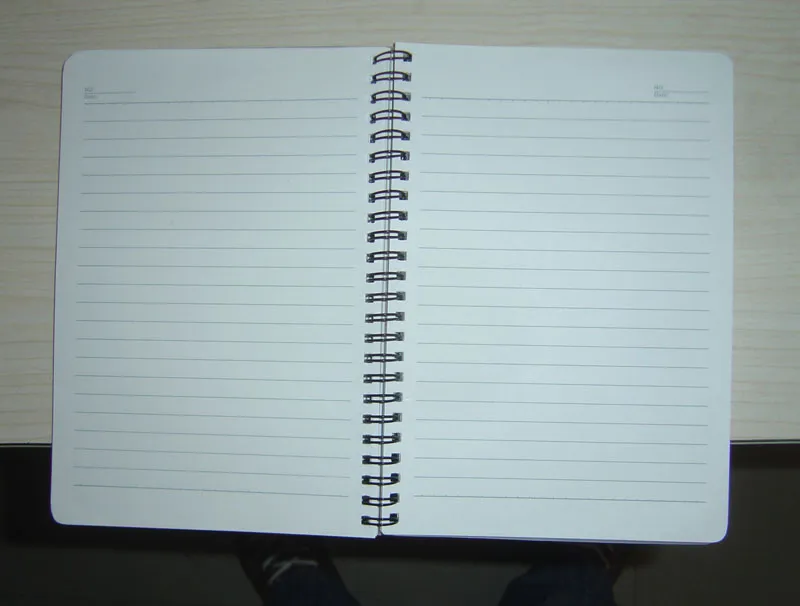 High Quality PP Cover Office School Supplies Double Spiral Notebook