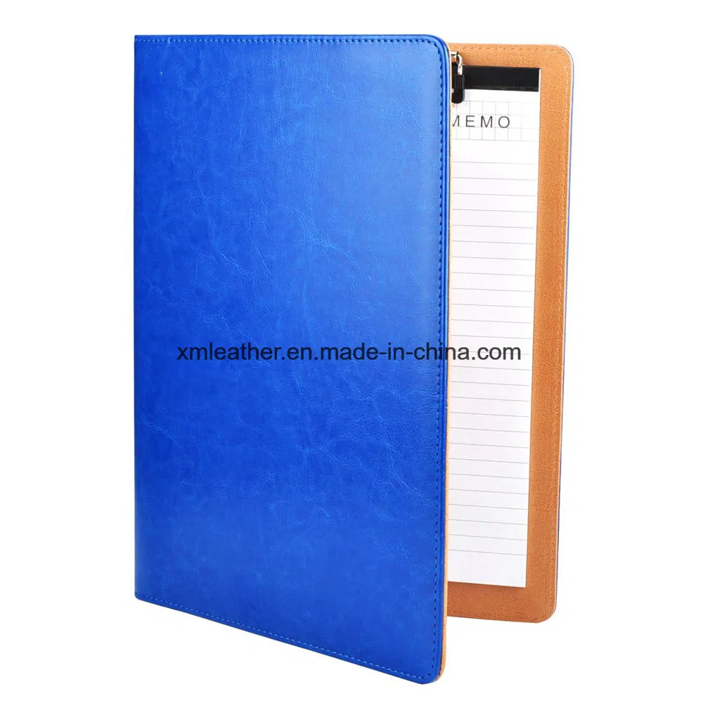 Hot Sale A4 Faux Leather Clipboard Compendium Folder with Calculator
