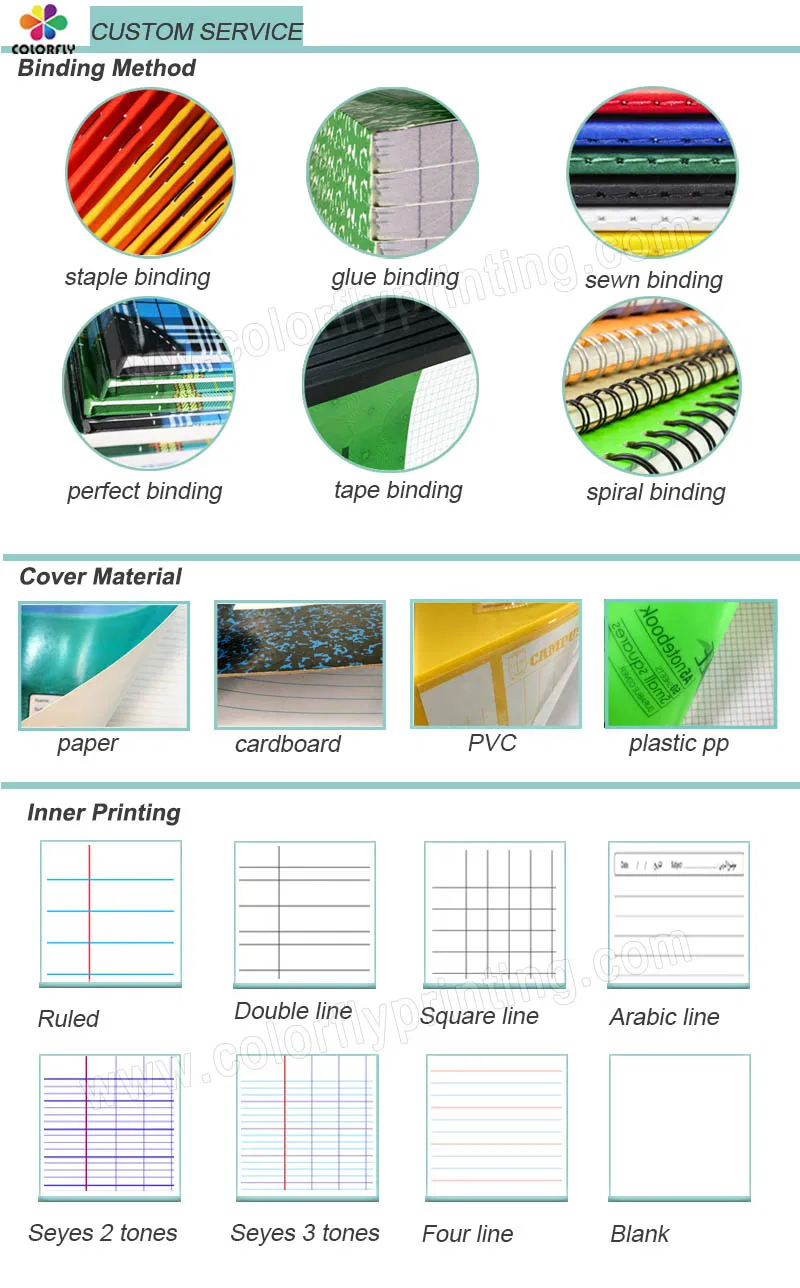 Hot Selling Cheap Football Star Design 17*22cm/48 Pages Ruled Line Exercise Notebook