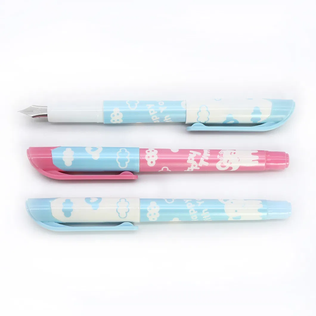 Ink Pen Office Supply Fountain Pen Fp5019 with Ink Cartridge Customized Logo