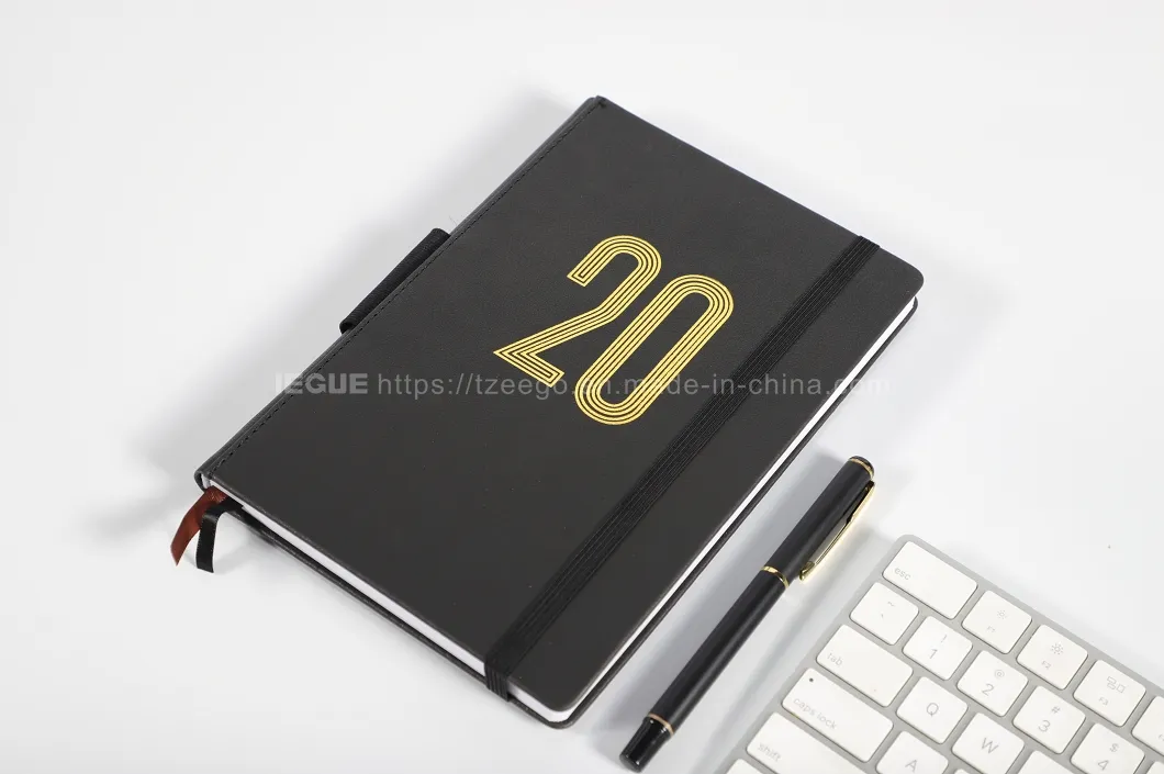 Korean Stationery Notebook Daily Graditude Journal Weekly Custom Meal Diary Planner with Gold Stamp