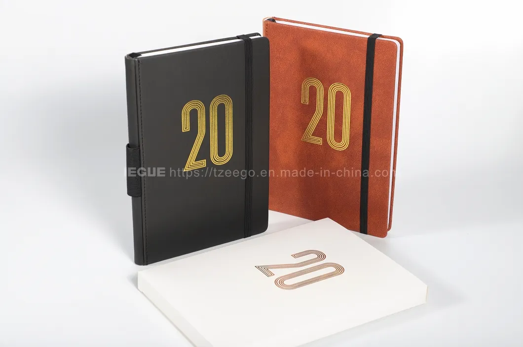 Korean Stationery Notebook Daily Graditude Journal Weekly Custom Meal Diary Planner with Gold Stamp