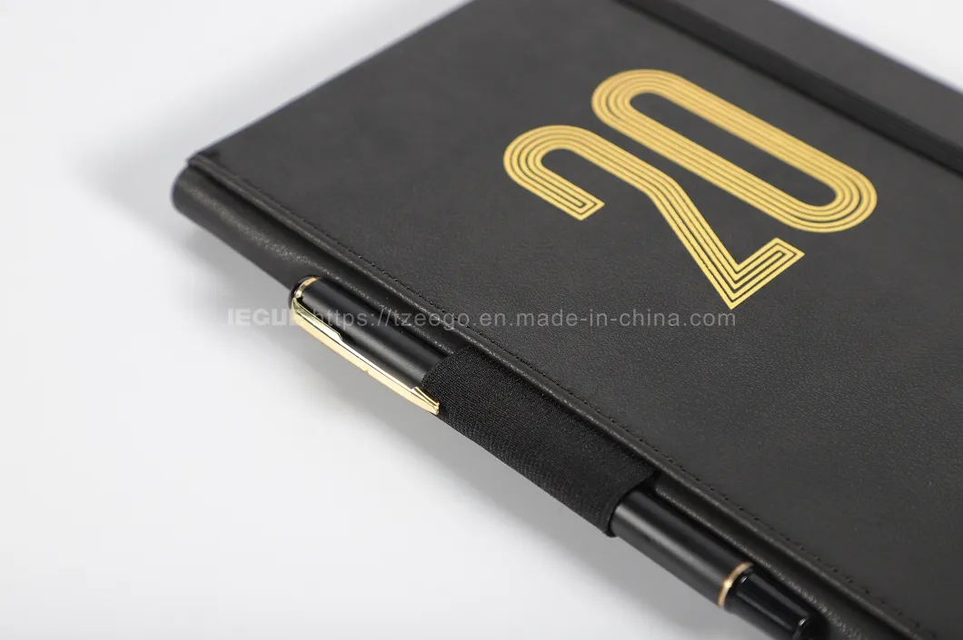 Korean Stationery Notebook Daily Graditude Journal Weekly Custom Meal Diary Planner with Gold Stamp