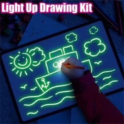 LED Luminous Drawing Board Graffiti Doodle Drawing Tablet