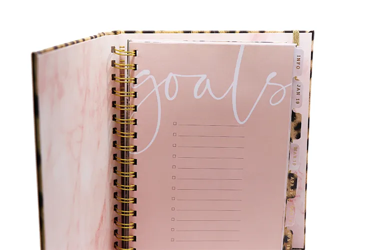 Leopard Cover Weekly, Monthly, Seasonally Yearly Diary Planner
