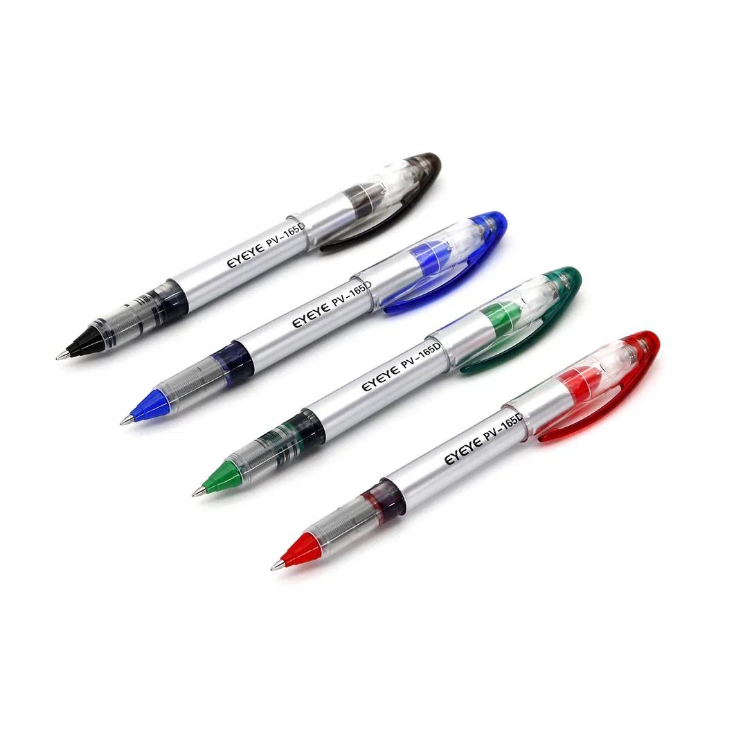 Logo Pen Office Supply Quick Dry Ink Snowhite Roller Pen Assorted Color