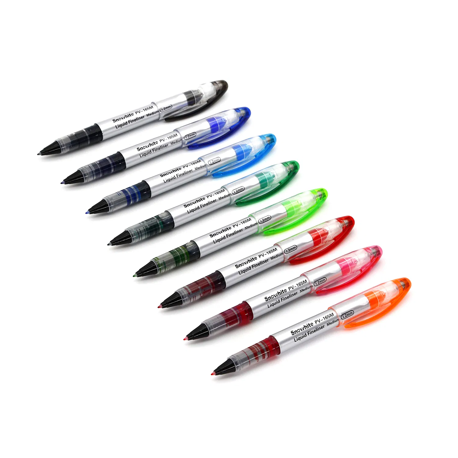 Logo Pen Office Supply Quick Dry Ink Snowhite Roller Pen Assorted Color
