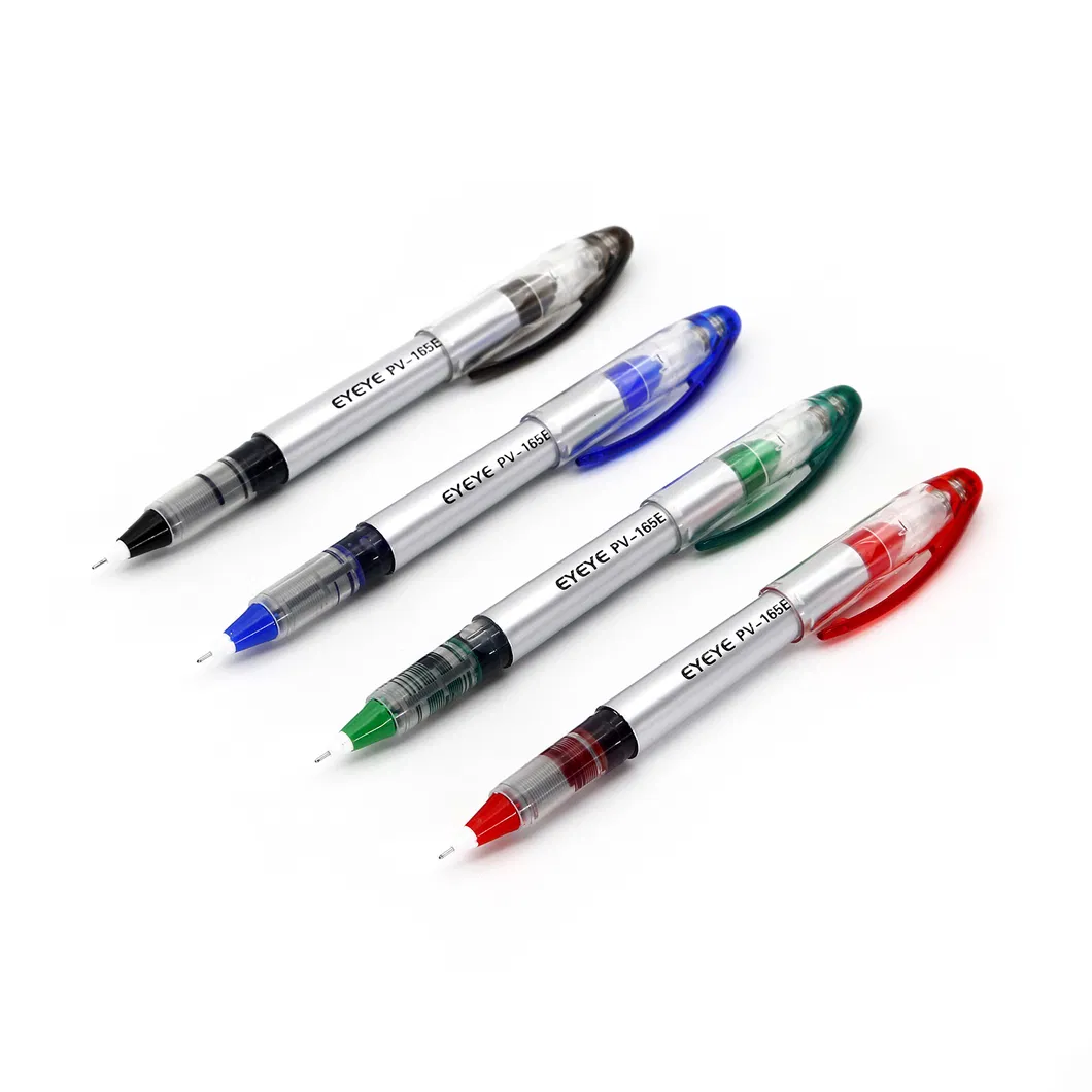 Logo Pen Office Supply Quick Dry Ink Snowhite Roller Pen Assorted Color