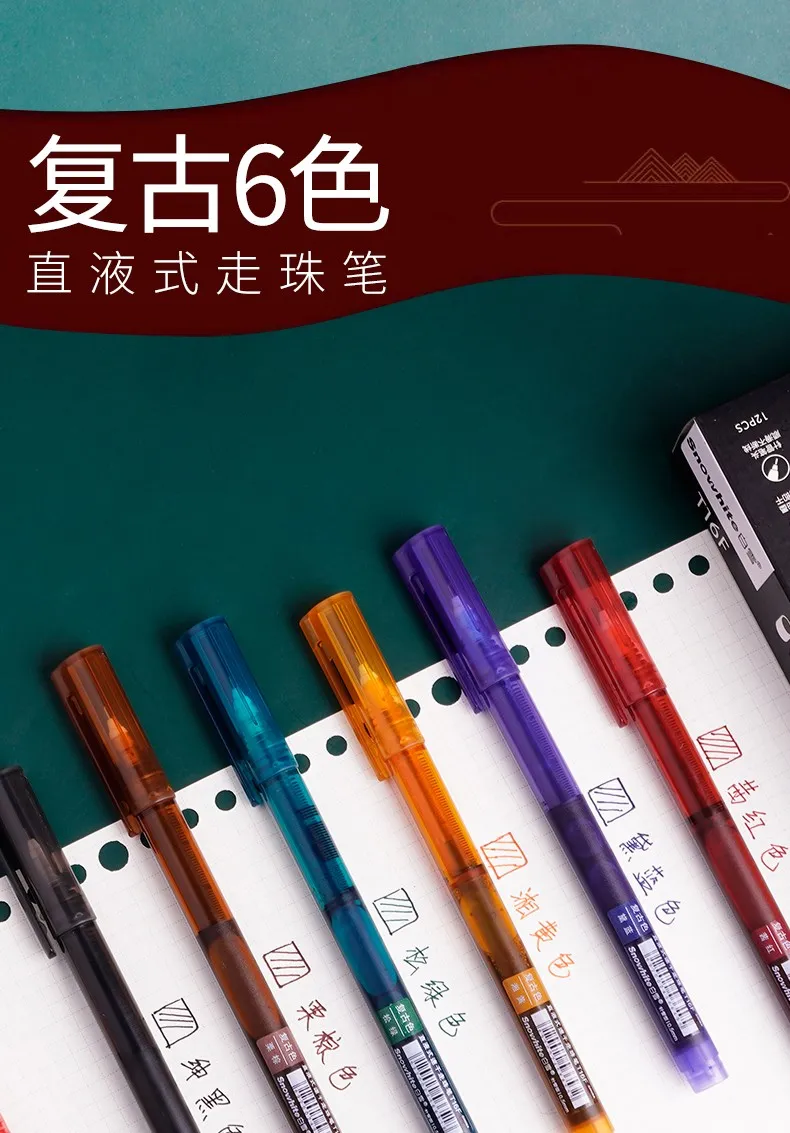 Logo Pen Quick Dry Color Pen Snowhite Color Pen