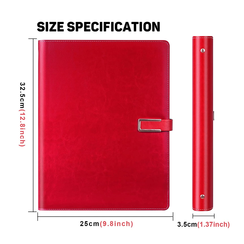 Luxury Customized Leather Document Portfolio File Folder Gift Conference Portfolio Folder