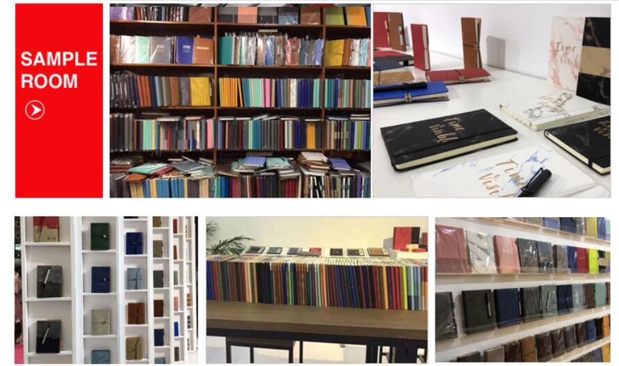 Muti-Function Design Leather Note Book with Phone Holder and Pocket