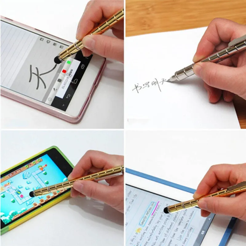 Mutifunctional Magnetic Touch Screen Polar Ball Pen Stylus for iPad