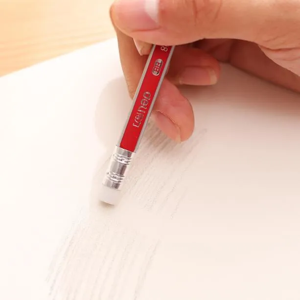 Non-Toxic Linden Wood Black Lead Sketch Pencil with Eraser