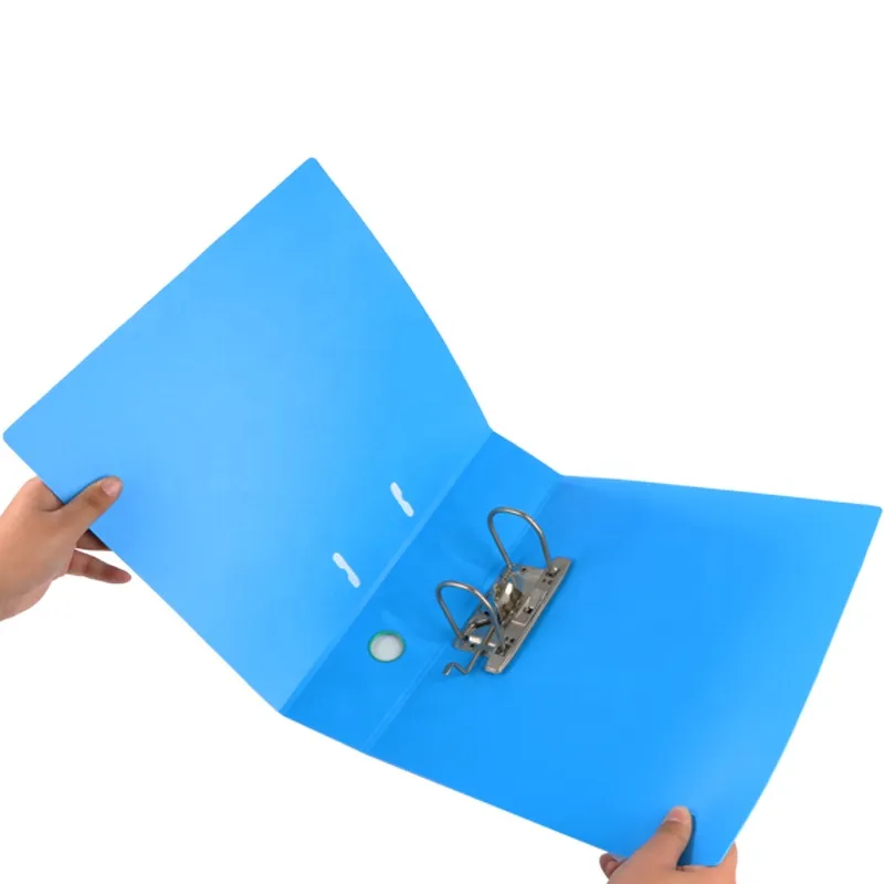 Office Supply A4 Size PP Plastic File 1 Hole 2 D Ring Binder for Document