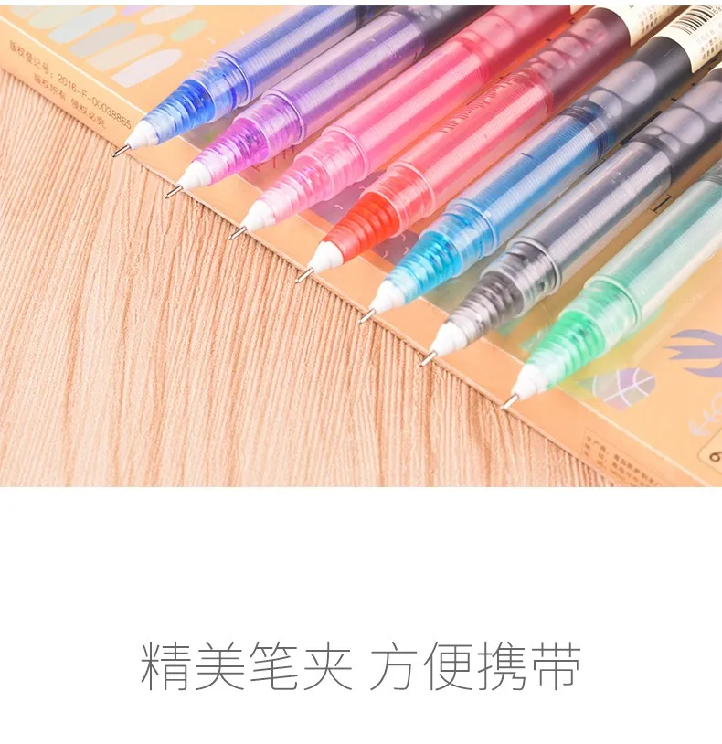 Office Supply Stationery Free Ink System Roller Pen Vintage Color