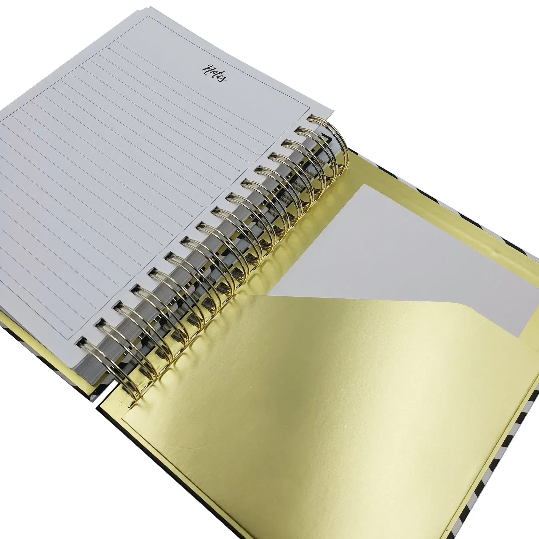 Paper Stationery Planner Organizer Agenda Full Color Print Gold Foil Logos