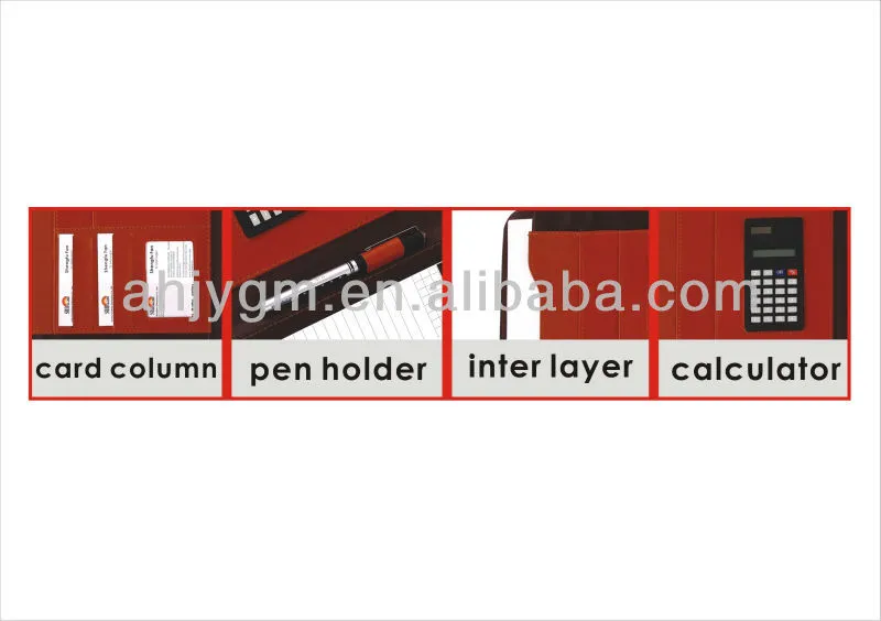 Popular Black/Brown Color PVC& Oxford Agenda