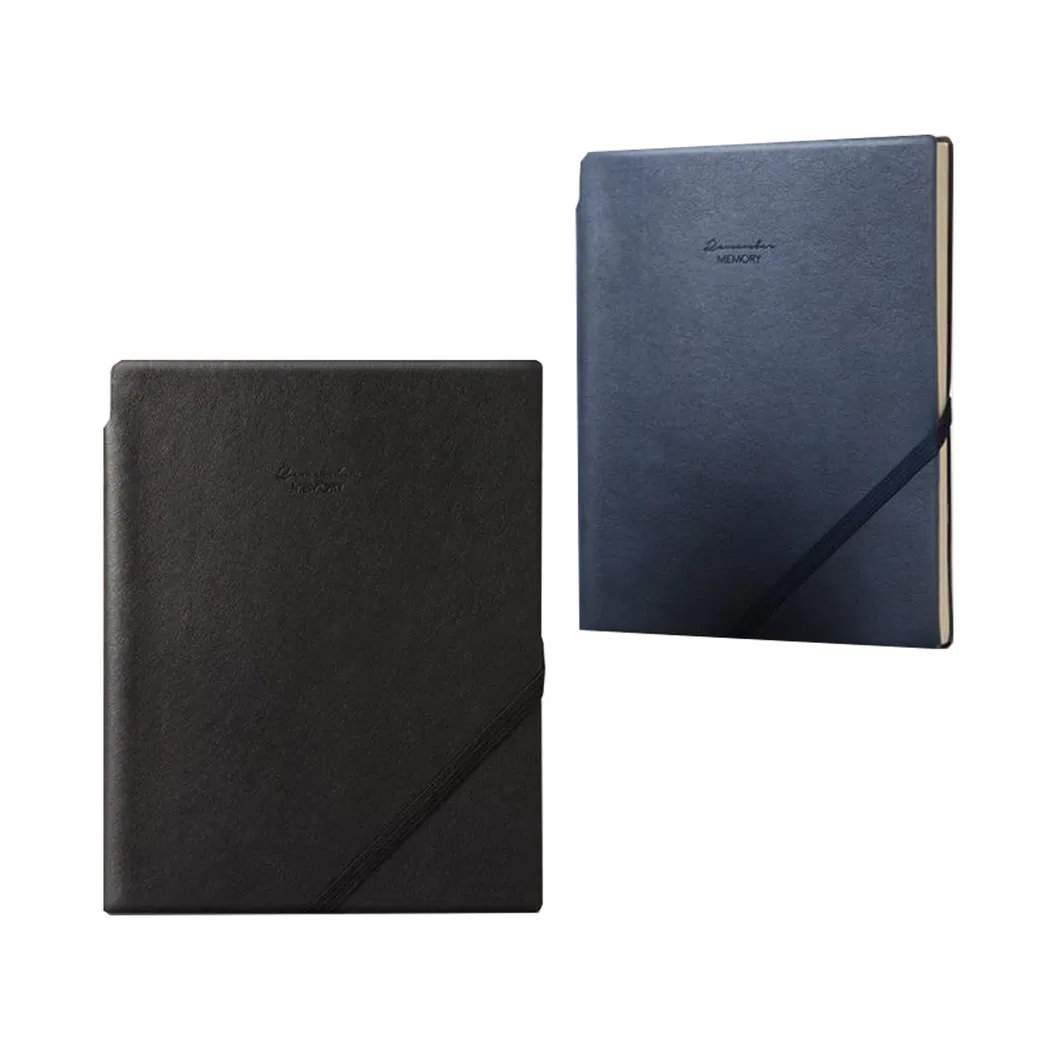 PU Hardcover Business Office Notebook with Elastic Strap