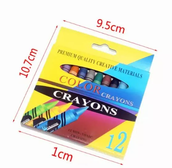 Quality and Social Audited Color Wax Crayons 12 PCS