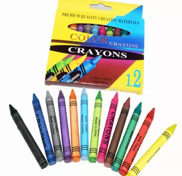 Quality and Social Audited Color Wax Crayons 12 PCS