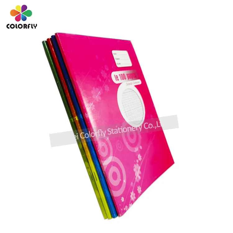 Ruled French Seyes Factory Promotion Price White Board Cover Exercise Notebook for Africa School
