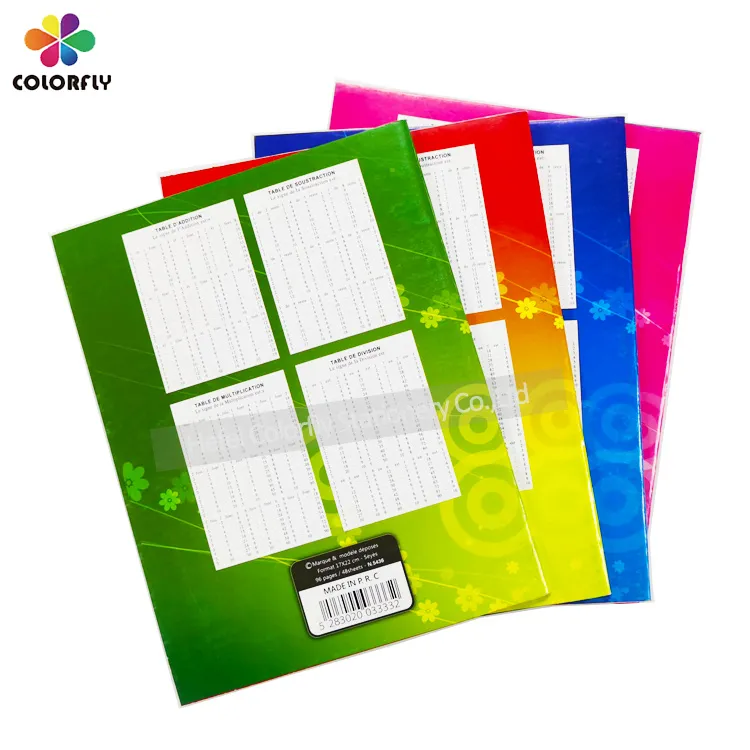 Ruled French Seyes Factory Promotion Price White Board Cover Exercise Notebook for Africa School