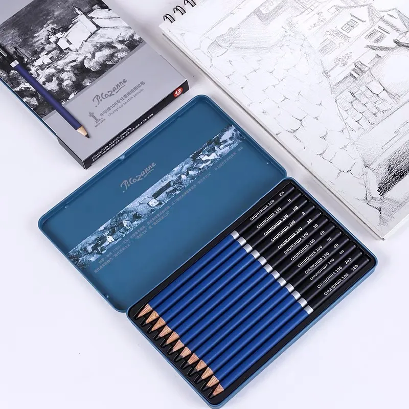 School Supply Office Supply Promotional Gift Stationery Sketch Wooden Drawing Pencil Chunghwa Brand 106 Professional