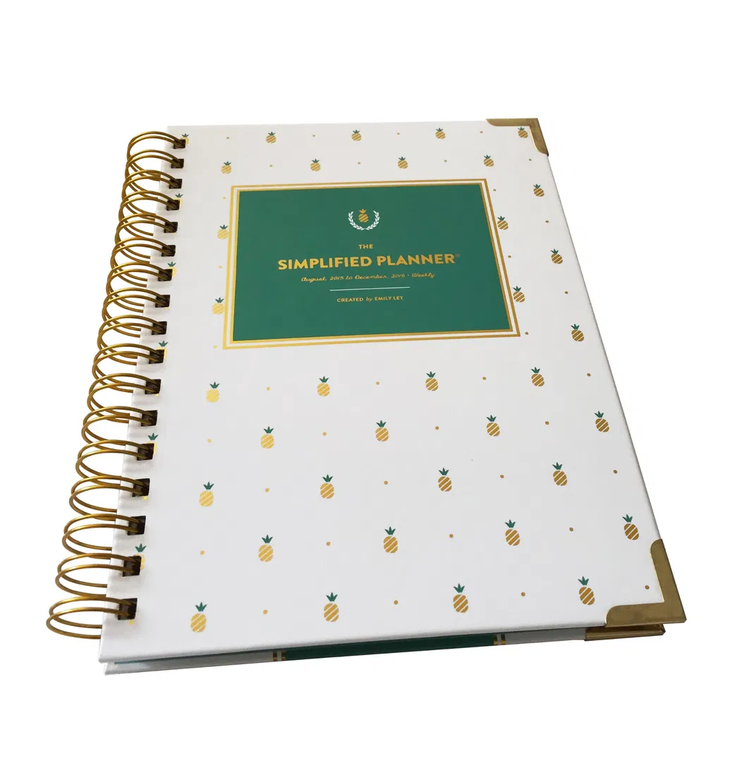 Simplified Emily Ley Hardcover Daily Planner Paper Diary Notebook Agenda with Tabs