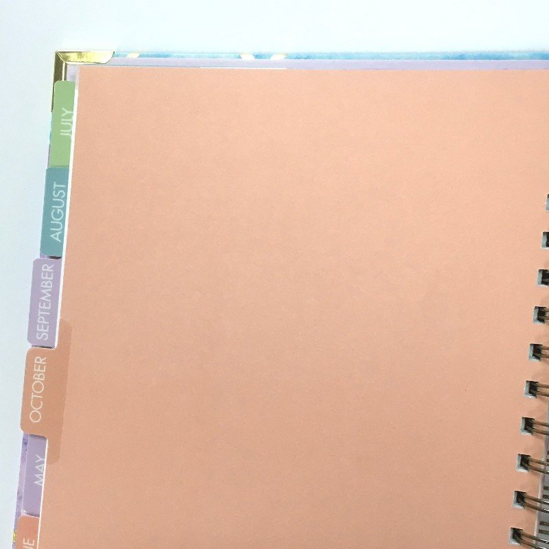 Spiral Journal Notebooks, Emily Ley Day Planner, Simplified Organizer Planners with Colour Pages, Customized Printing.