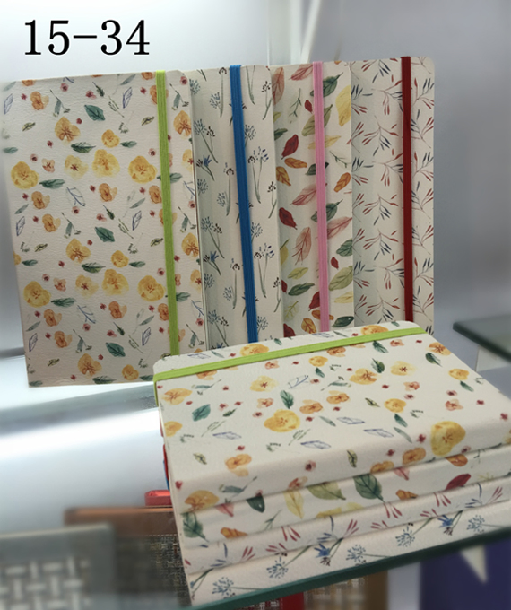 Top Quality Customized Printed PU Leather Cover Bound Notebook