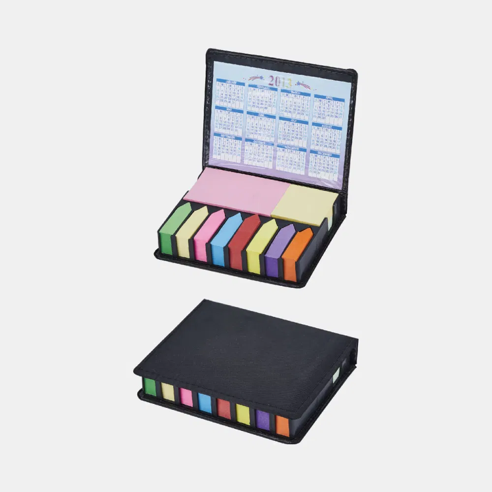 Top Sale PU Cover Sticky Notepad with Calendar for Promotion
