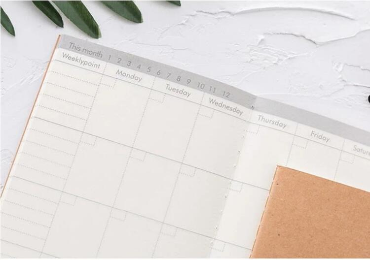 Travel Kraft Paper Notepad Daily Plan Notes for Creative Work Small Notebook