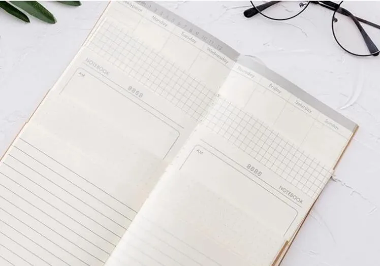 Travel Kraft Paper Notepad Daily Plan Notes for Creative Work Small Notebook