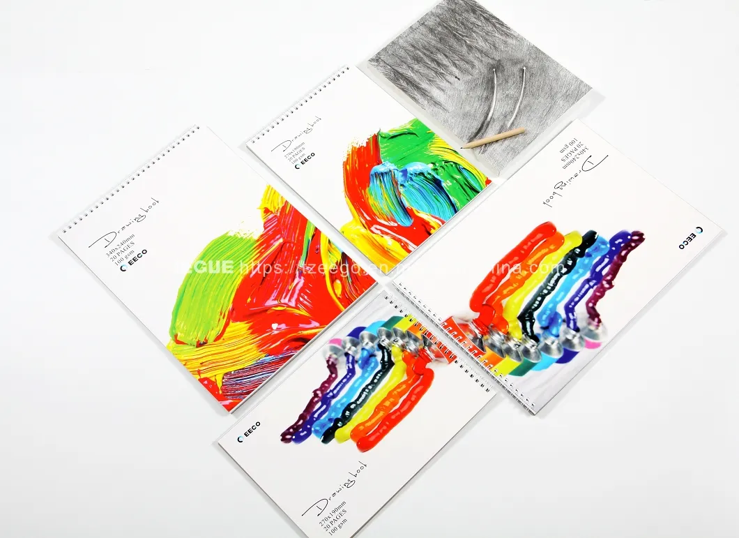 Wholesale Custom A3/A4/A5 Drawing Book Hardcover Blank Art Sketchbook