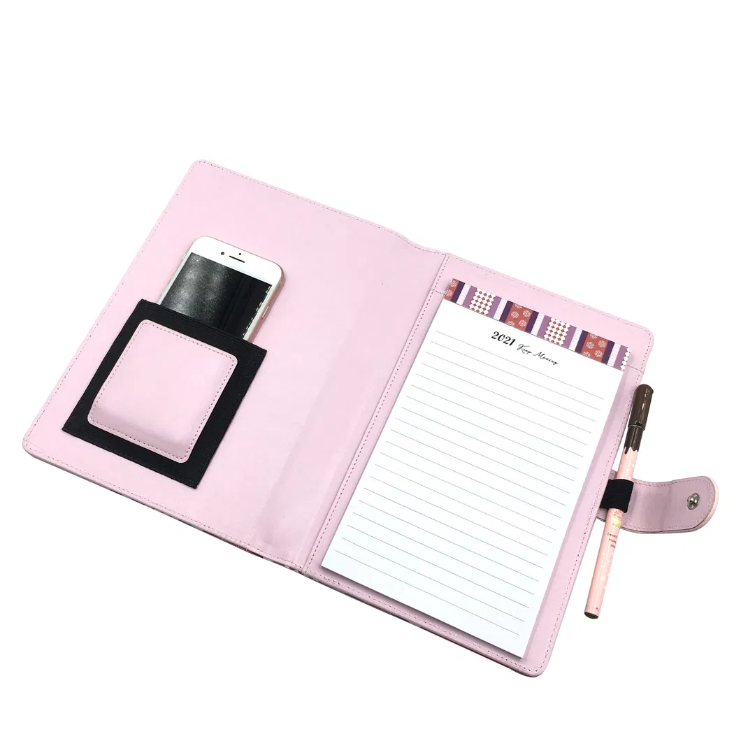 Wholesale Notebook Customized Size Business Boss Leather Notepad Case Bound Cover Wallet Mini Notebook Planners