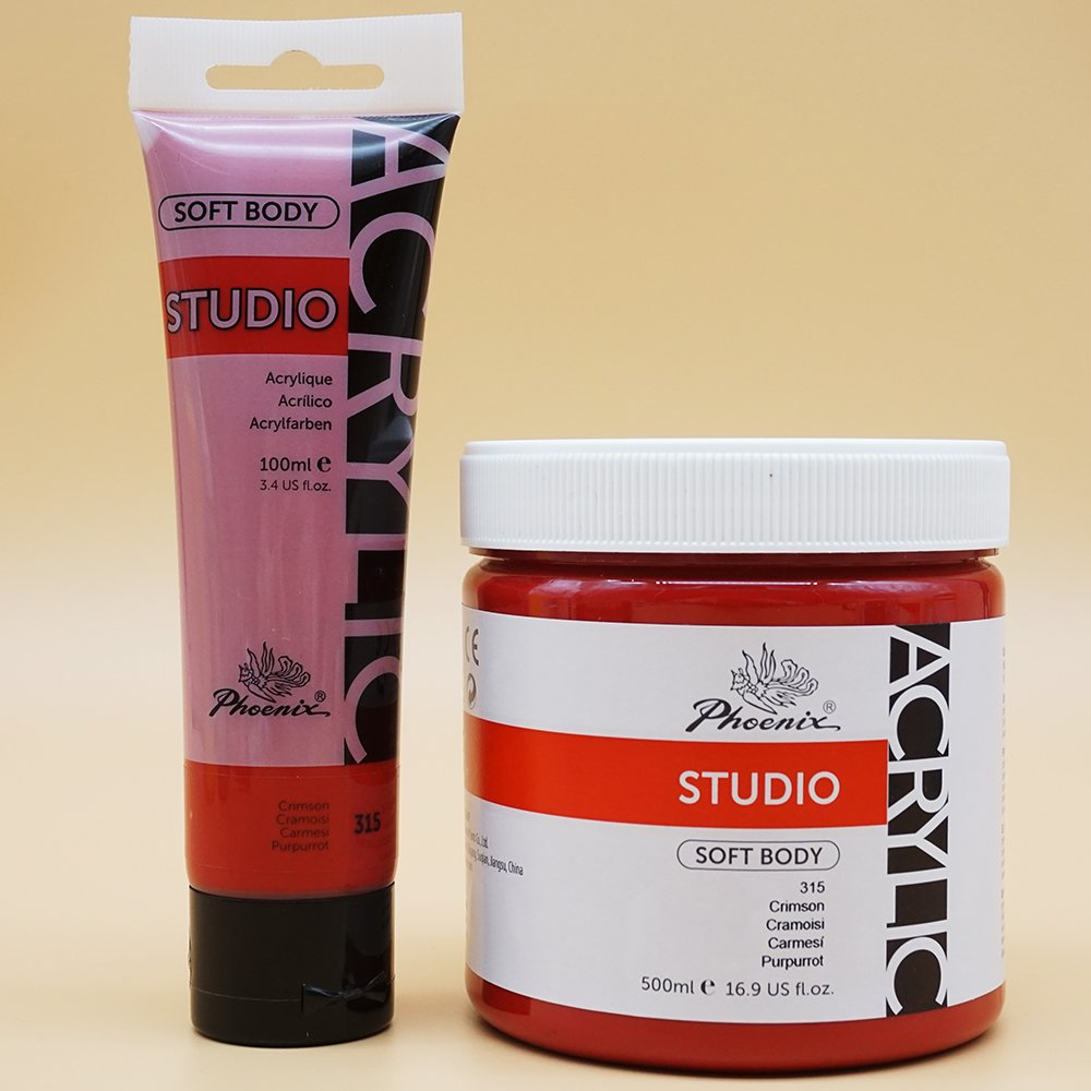 Wholesale Stationery School Supplies Phoenix Non-Toxic 70 Colors Acrylique Acrilico Plastic Bottle 500ml Colorful Acrylic Paint Acrylic Color for Student